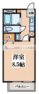 ビューティーセゾン和【5階】の間取り