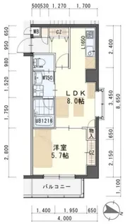 グレース仙台南【5階】の間取り