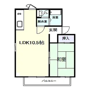 バウハウス高田A【2階】の間取り