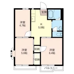 センタービレッジ【2階】の間取り