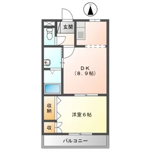神奈川県小田原市飯泉【アパート】の間取り