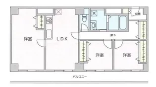 フェリス辰巳台【3階】の間取り