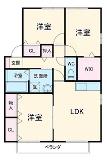 3LDKの間取り画像