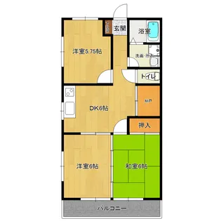 メゾンドひえだ B【2階】の間取り