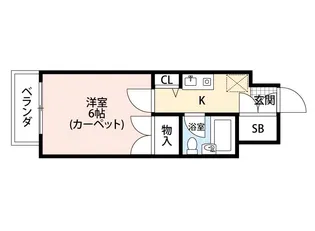 エトワール福島第3【5階】の間取り