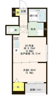 ハーモニーテラス伝法IV【3階】の間取り