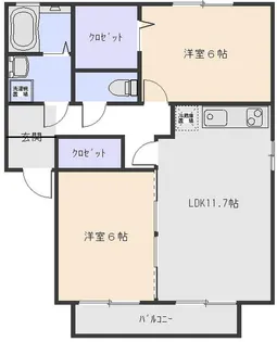 アルカディア【2階】の間取り