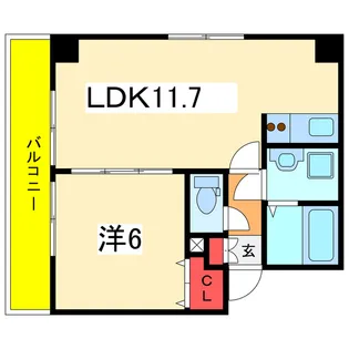 レガーロけやき通り【9階】の間取り