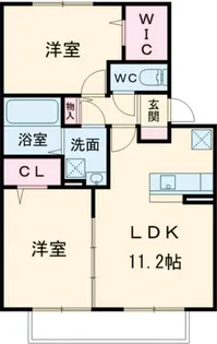 ル・レーブ A棟【1階】の間取り