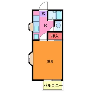 トラッド駒場【1階】の間取り
