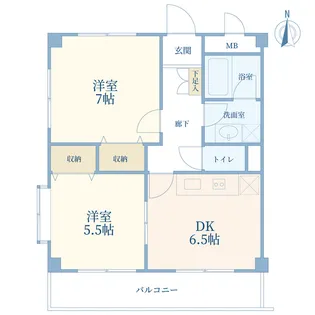 ラミフェイス美しが丘西【3階】の間取り