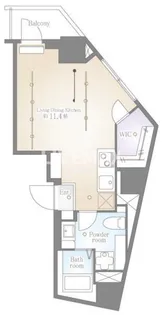 サクラスプリング高輪【11階】の間取り