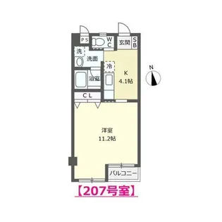 ミントA【2階】の間取り