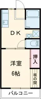 プルミエールエビハラパーソンズA【2階】の間取り