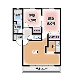 CREA OHIWA【1階】の間取り