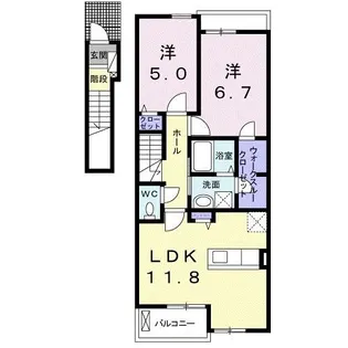 オータム ガーデン【2階】の間取り