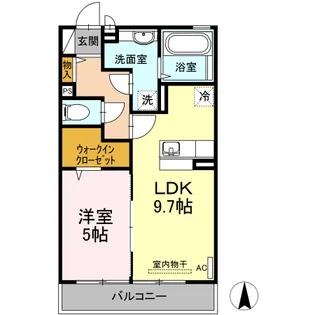 ブランドール宮崎台【1階】の間取り