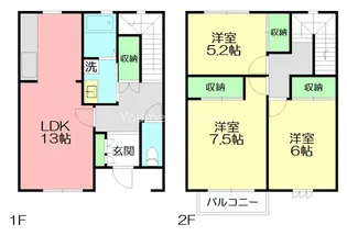神奈川県横浜市栄区上郷町【一戸建】の間取り