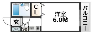 大阪府大阪市東淀川区上新庄3【マンション】の間取り