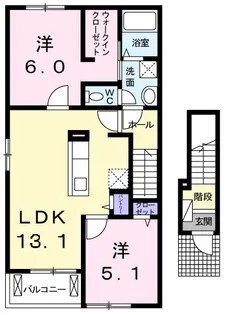 高知県土佐市蓮池【アパート】の間取り