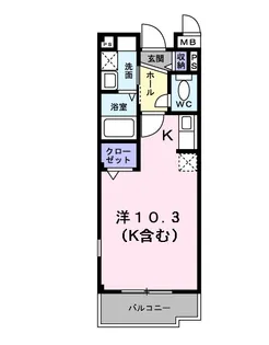 千葉県成田市飯田町【マンション】の間取り