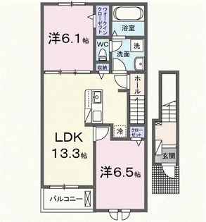 サニーコリーヌ【2階】の間取り