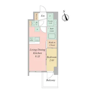 セレニテ日本橋エクラ【4階】の間取り