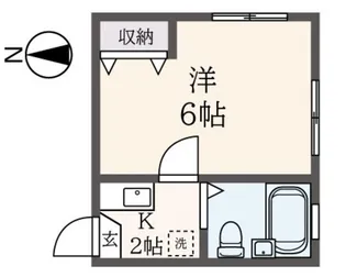 東京都杉並区浜田山1【アパート】の間取り