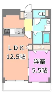 千葉県千葉市中央区新千葉3【マンション】の間取り