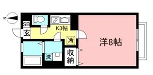 シティパル小金井【1階】の間取り