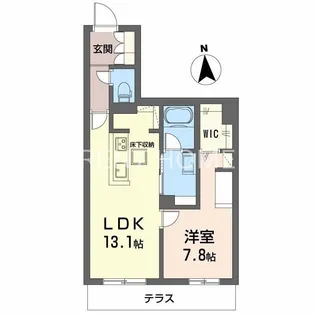 グランドゥール中小阪【1階】の間取り