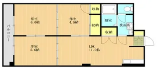 新大江ハイデンス【4階】の間取り