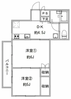 ガーデンズイルマーレ【2階】の間取り