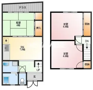 Casa Vista B棟の間取り