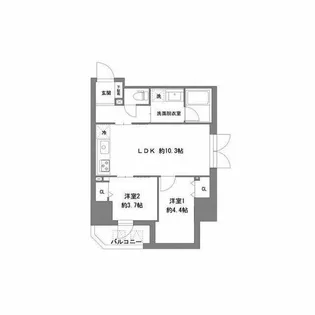 ラヴィータ東上野【3階】の間取り