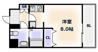1Kの間取り画像