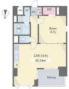 エルシノア住吉【9階】の間取り