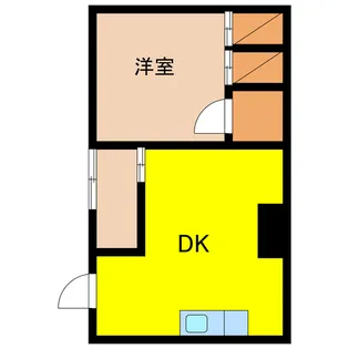 1Rの間取り画像