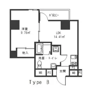 東京都立川市曙町1【マンション】の間取り
