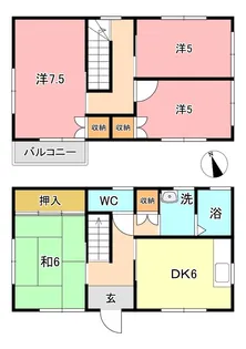 岡山県倉敷市中畝2【一戸建】の間取り