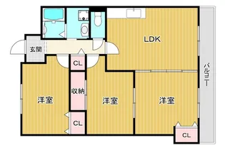 大阪府大阪市城東区鴫野西4【マンション】の間取り