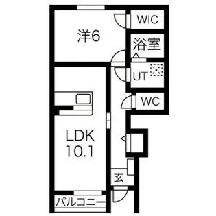 グランドソレイユ福沢【1階】の間取り