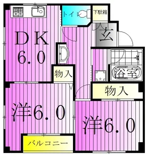 ルナパール【3階】の間取り