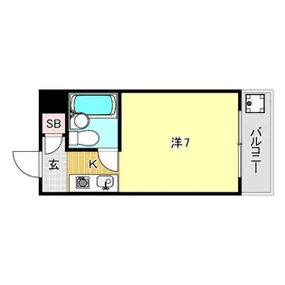 兵庫県西宮市甲子園八番町【マンション】の間取り
