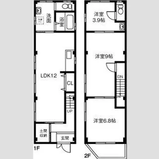 愛知県名古屋市西区則武新町1【一戸建】の間取り