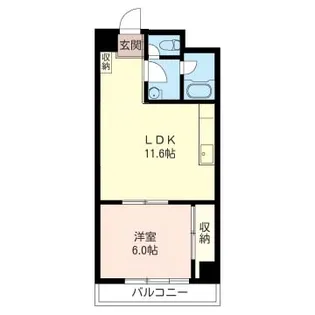 信水ステーションハイツ【7階】の間取り