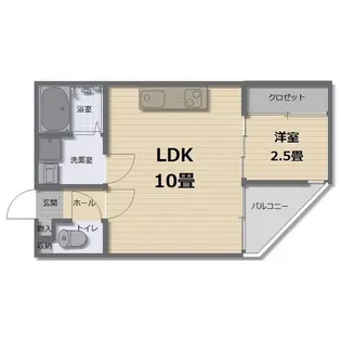 fluke t-front B棟【2階】の間取り