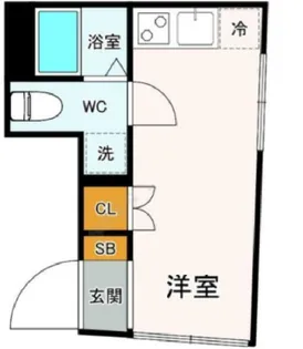 The Residential浅草【4階】の間取り