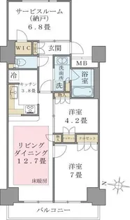 Brillia ist 東雲キャナルコート【10階】の間取り