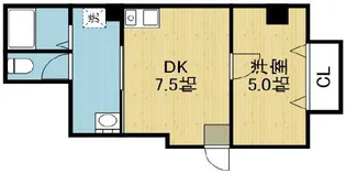 グランドビル【5階】の間取り